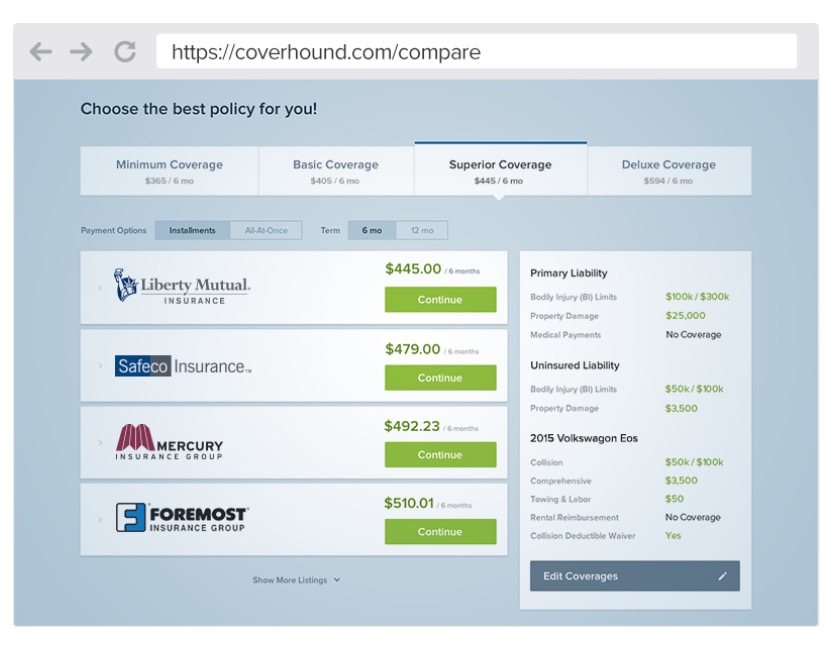 Property And Casualty Insurance Platform Company CoverHound Raises 58