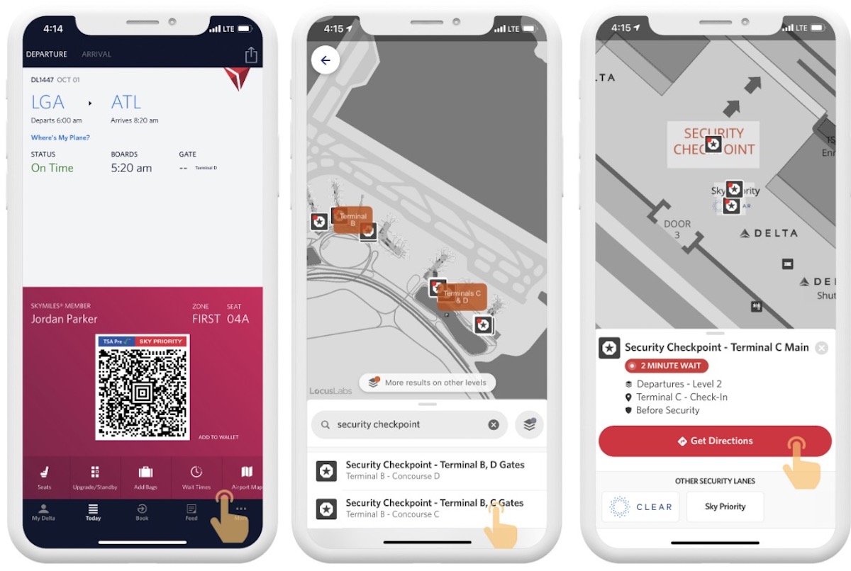 Fly Delta - security wait times