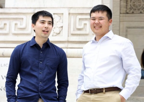 (l to r) Max Spero and Bradley Emi co-founded Pangram, an AI detector with a near-zero false positive rate.