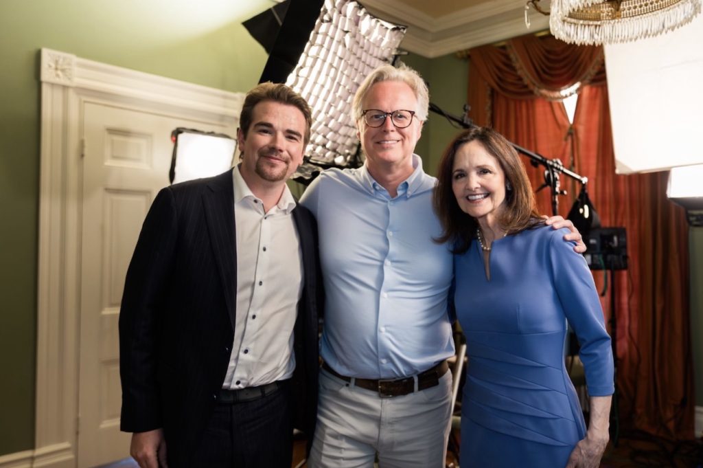 Alexander Deluce, The Gold Telegraph; Johnathan Roth, Roth Multimedia; and Judy Shelton, former American economic advisor to President Donald Trump