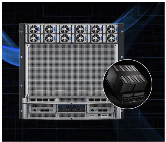 QuantaGrid D75H-10U powered by the NVIDIA HGX B300 platform with dual Intel Xeon 6 processors 